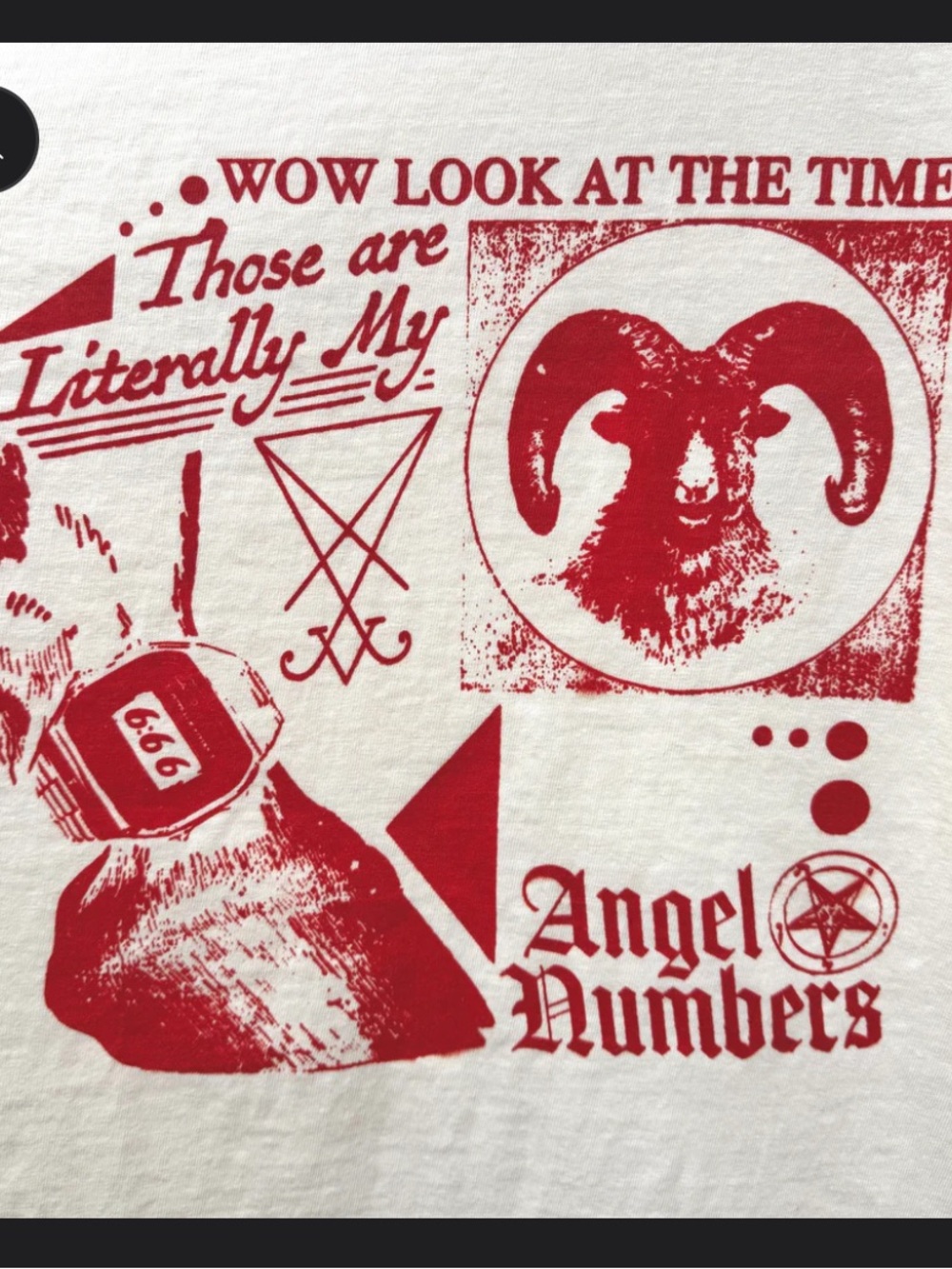 FREDDY TYLER PAUL Angel numbers printed tee
